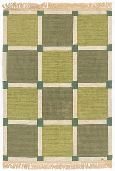 Margareta Åkerberg, A Swedish flat weave carpet, 200 x 140 cm.