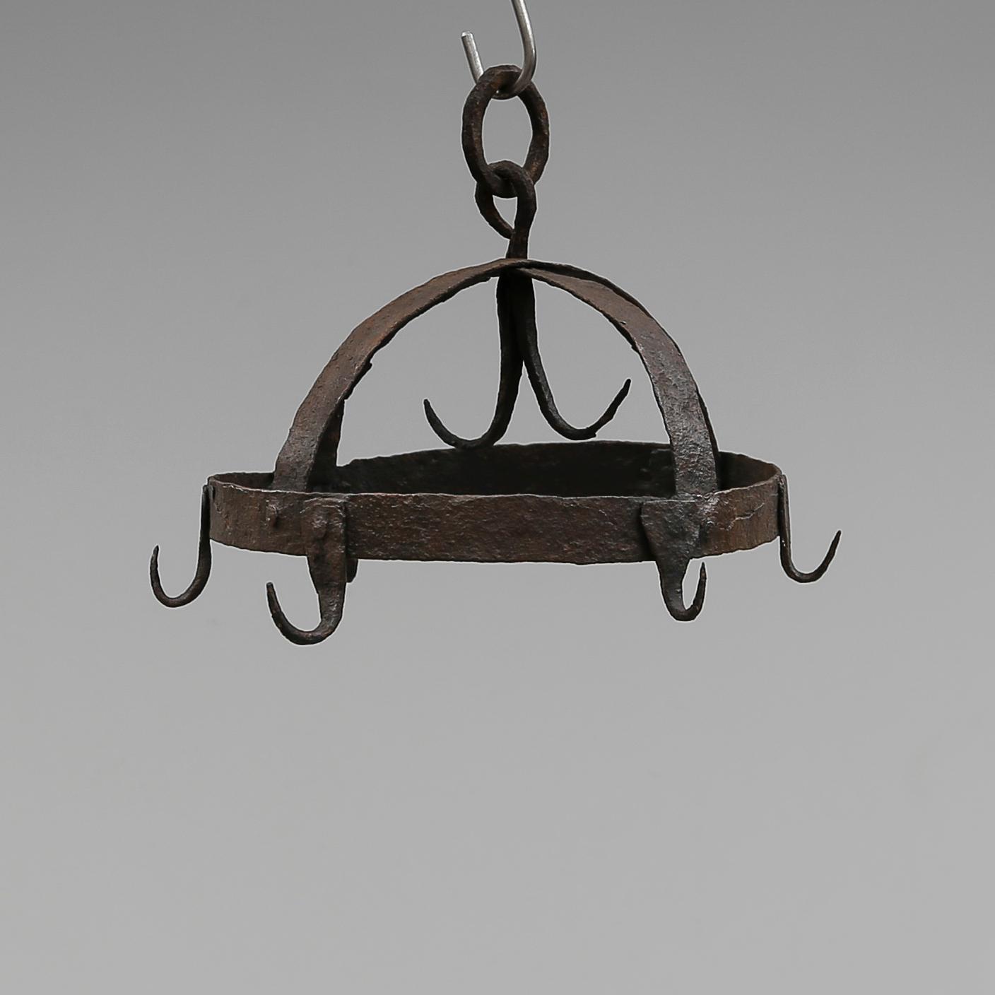 KÖTTKROK, smide, 1700-tal. Höjd ca 22 cm.