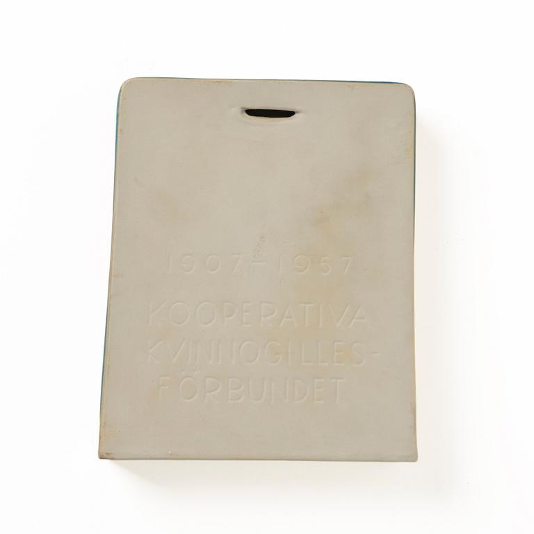 Stig Lindberg, väggplakett, Gustavsberg.