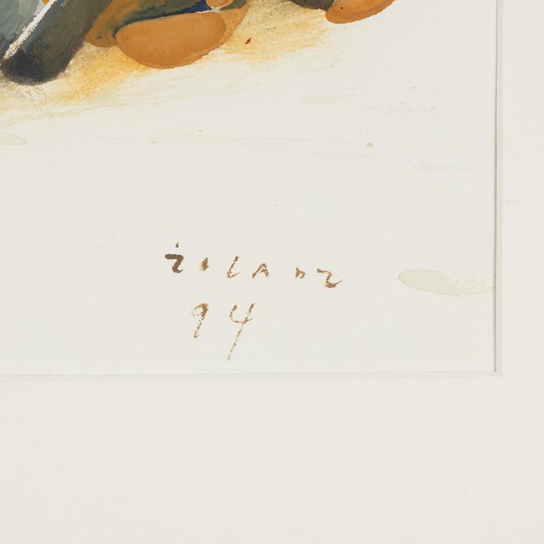 Stanislaw Zoladz, gouache, signed and dated -94.