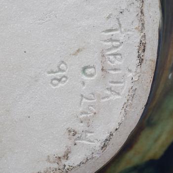 A signed and dated glazed stoneware vase.