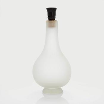 Greta-Lisa Jäderholm-Snellman, A glass table lamp signed G.L.J Finland.