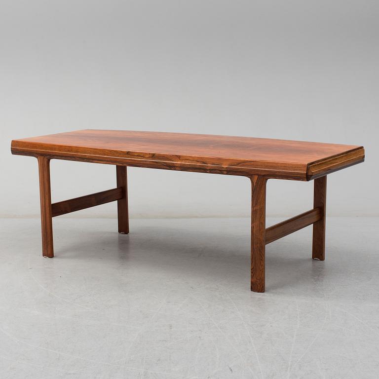 A second half of the 20th century rosewood coffee table.