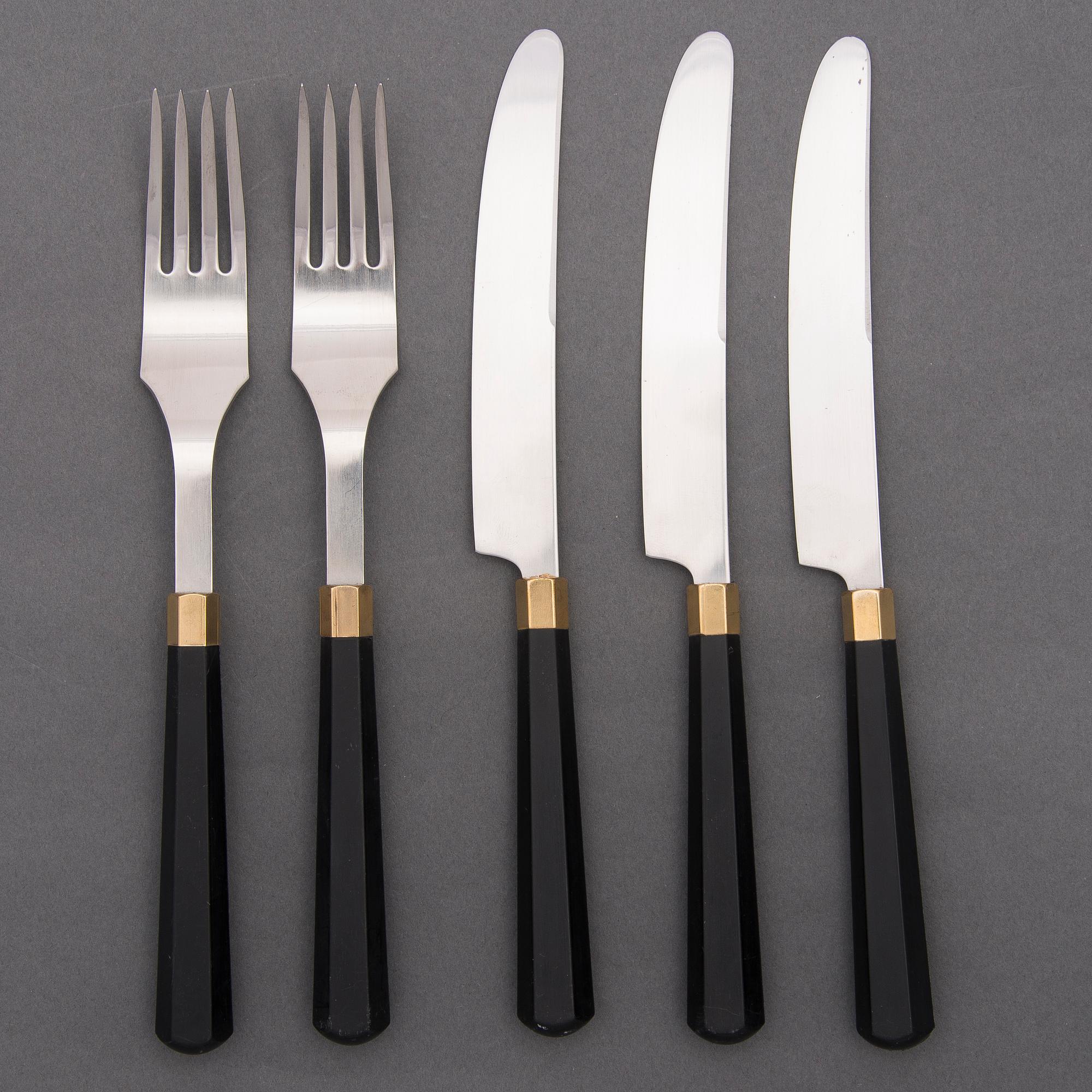 A 11-piece set of 'Kaleva' cutlery for Hackman Finland. Model designed in 1976.