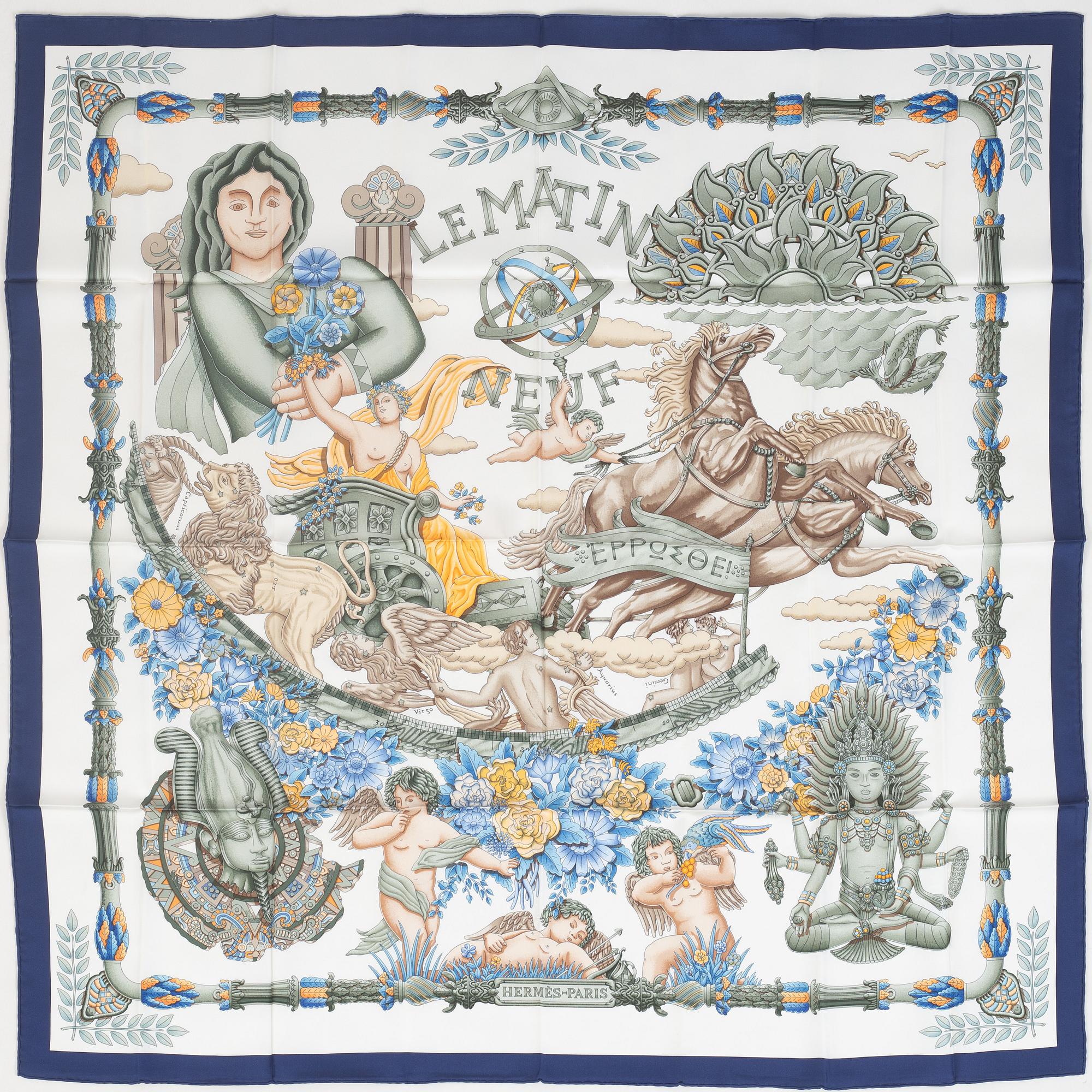 Hermès, scarf, "Le Matin Neuf".