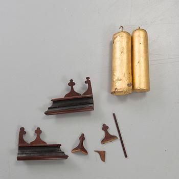 A 19th century wall clock.