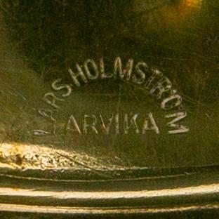 LARS HOLMSTRÖM, a brass tray.