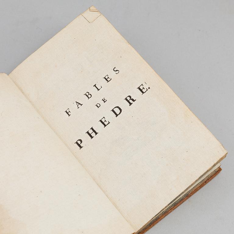 BOKBAND, 6 helskinn samt 3 halvfranska, 17-1800-tal.