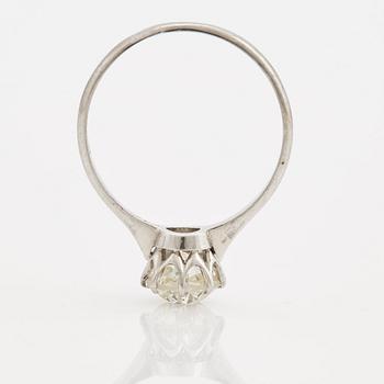 RING, med gammalslipad diamant 1.26 ct.