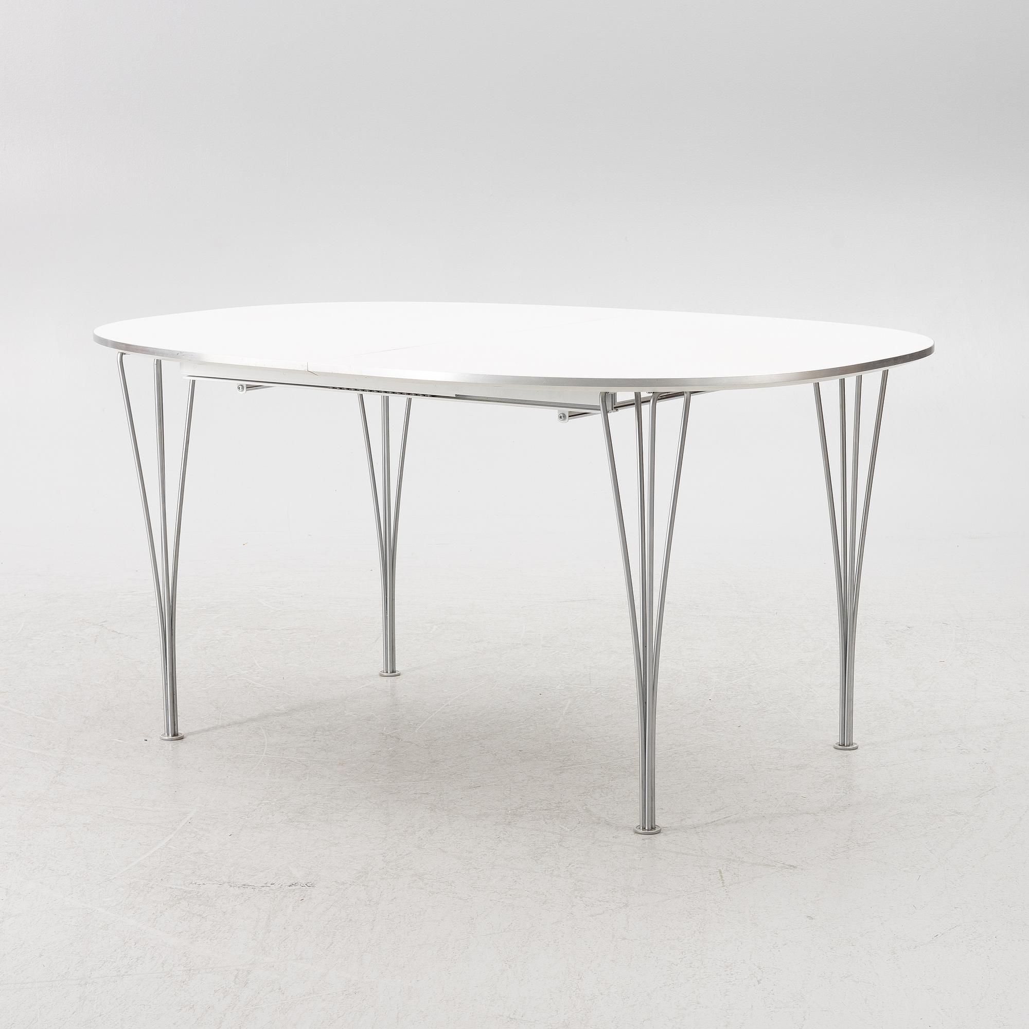 Bruno Mathsson & Piet Hein, dining table, "Superellipse", Fritz Hansen, Denmark, 2008.
