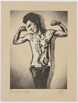 Shepard Fairey & Dennis Morris,  the complete portfolio with 10 letterpress prints, 2013. Each signed and numbered.