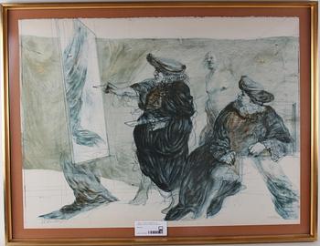 CLAUDE, WEISBUCH, 3 st. Litografier, sign 23,105 resp 107/160.