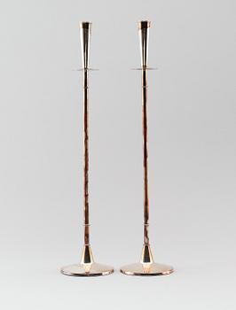 LJUSSTAKAR, 1 par, silver, Tore Eldh, Bröderna Carlsson, Göteborg 1962.