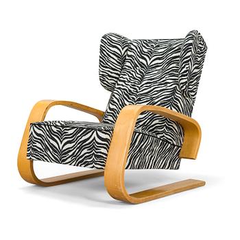 Alvar Aalto, nojatuoli, malli 38 "Tankki",  Huonekalu- ja Rakennustyötehdas A.B. 1940-luku.