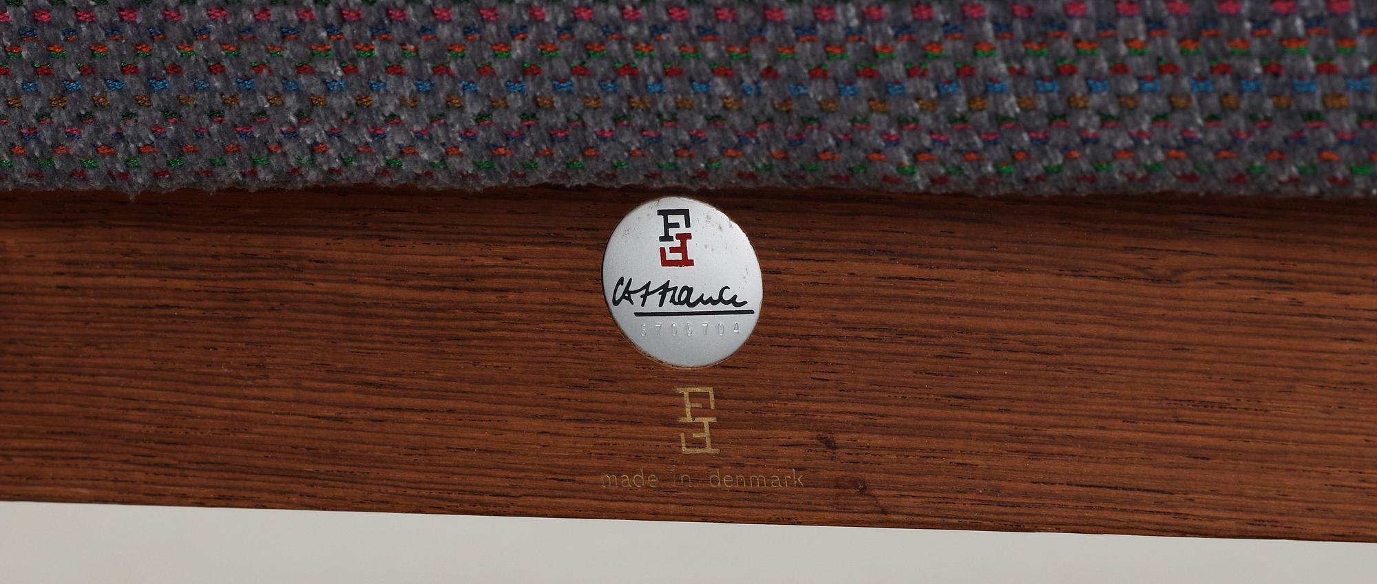 SOFFA SAMT FÅTÖLJ, Finn Juhl, France och Son, 1900-talets mitt/andra hälf. L ca 126.