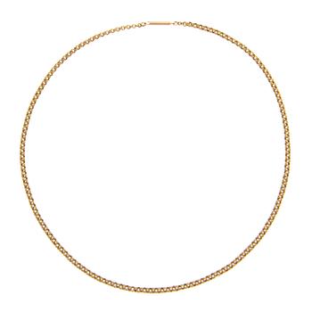 A NECKLACE, 14K (56) gold. Nikolay Strulev, Moscow 1883-1908.