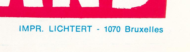 A Belgian movie poster James Bond "Bon Baisers de Russie" (From Russia with love) 1963/64.