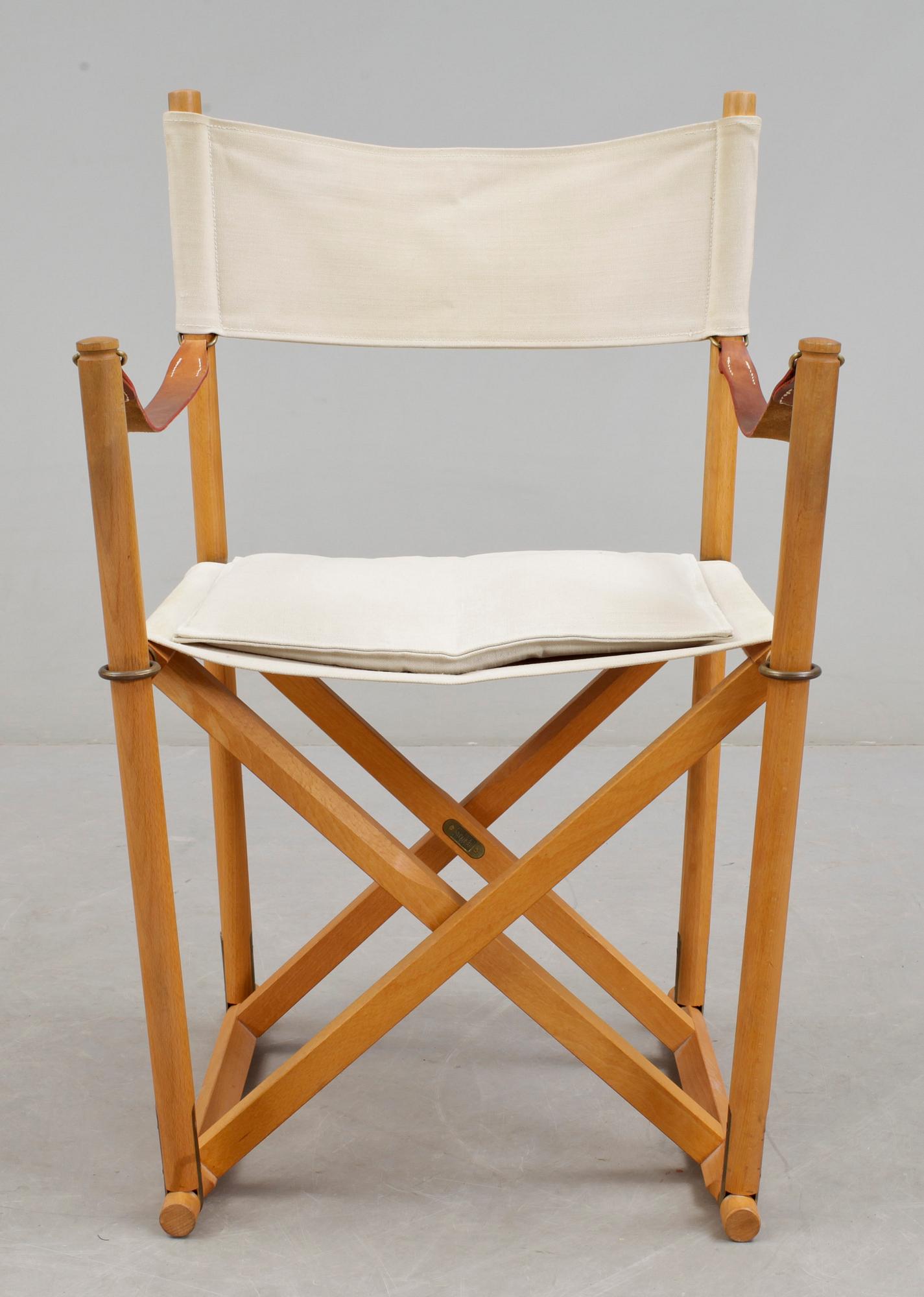 FÄLLSTOL / FOLDESTOLEN, "MK16", Mogens Koch, licenstillverkad av Rud. Rasmussen, 1990-tal.
