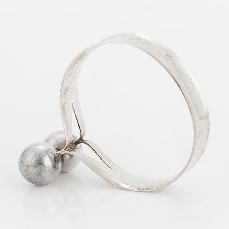 HANSEN, armring, silver, Stockholm, 1965, signerad Anna-Lena.