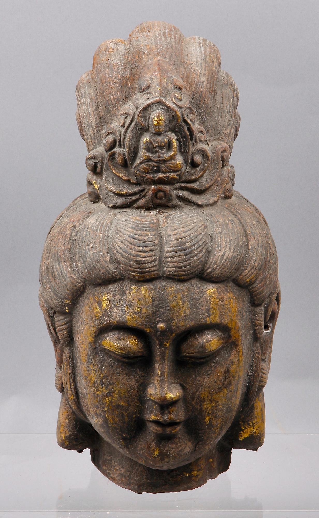 SKULPTUR, järn, Kina, 1900/2000-tal.