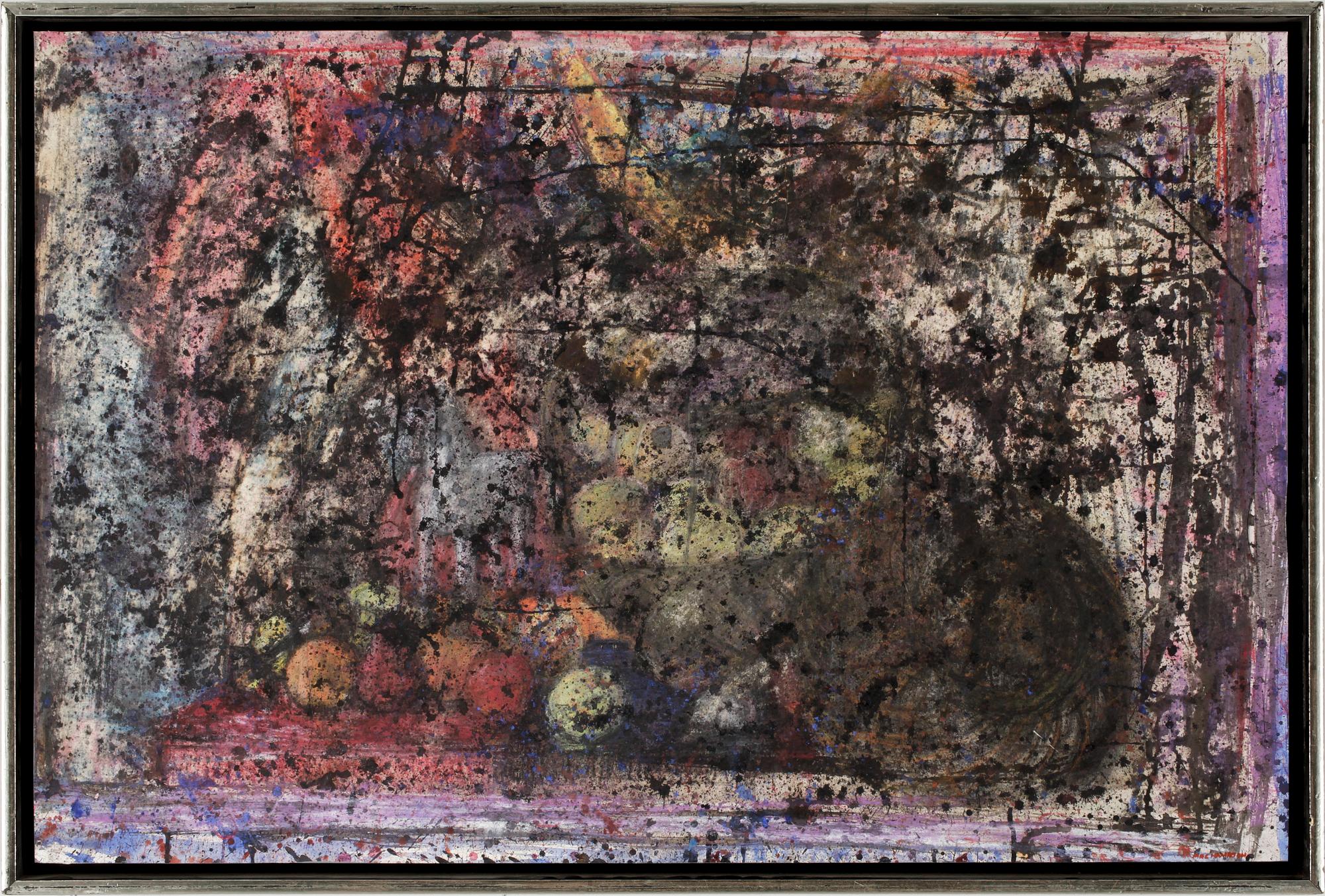 MAC HAMILTON, olja på pannå, sign.