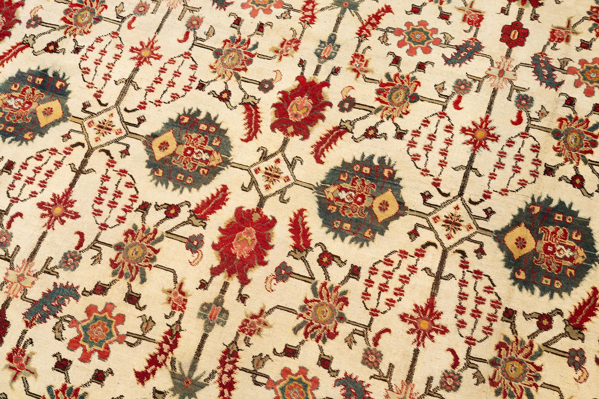 An Agra carpet, North India, c. 508 x 409 cm.