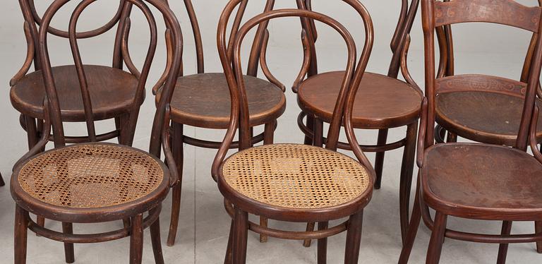 STOLAR, 8 st, bl a 4 Thonet, 2 Kohn. 1900-tal.