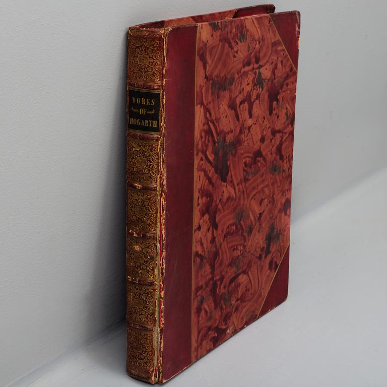 BOOK, "The Works of William Hogarth", 1822, published by Baldwin & Cradock, London.