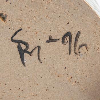 Signe Persson-Melin,  set of two signed and dated stoneware bowls -96 and -00.