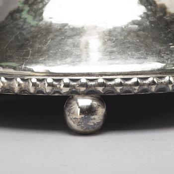 K ANDERSSON, a silver table lamp, Stockholm, 1925.