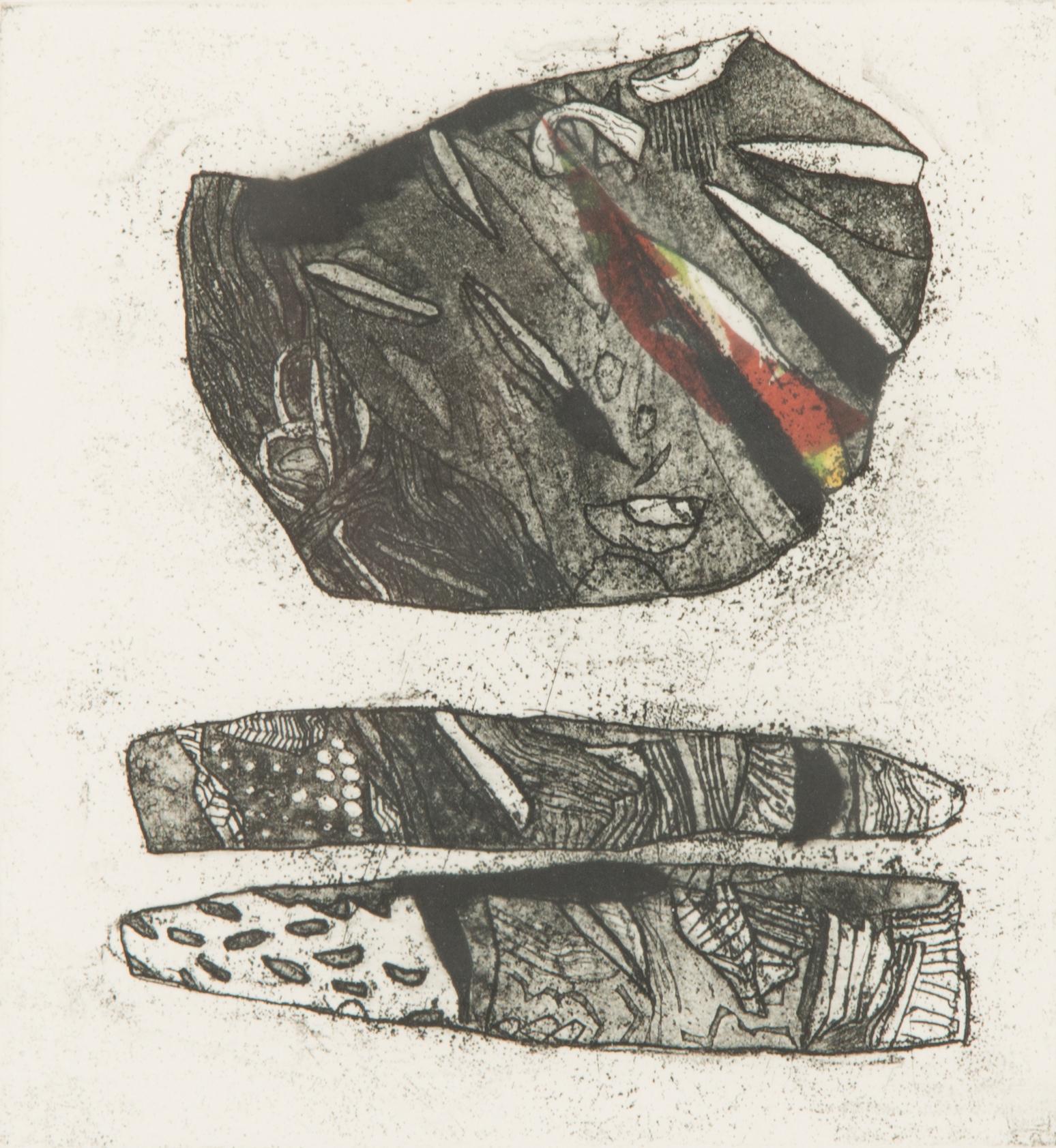 Vive Tolli, etsning, signerad och daterad -91, numrerad 32/50.