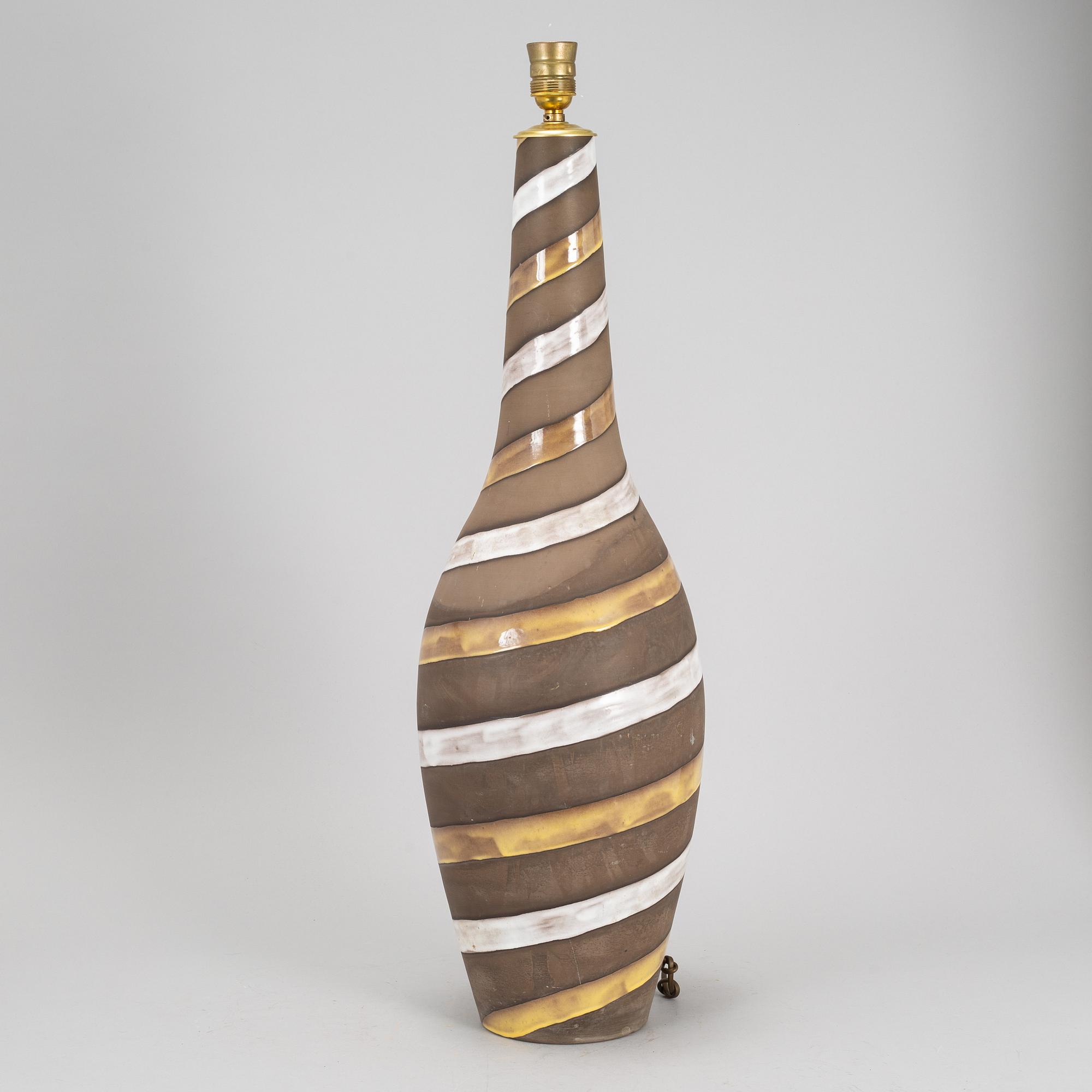 INGRID ATTERBERG, a 'Spiral' vase/floor lamp.