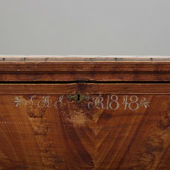 A swedish secretaire, dated 1848.