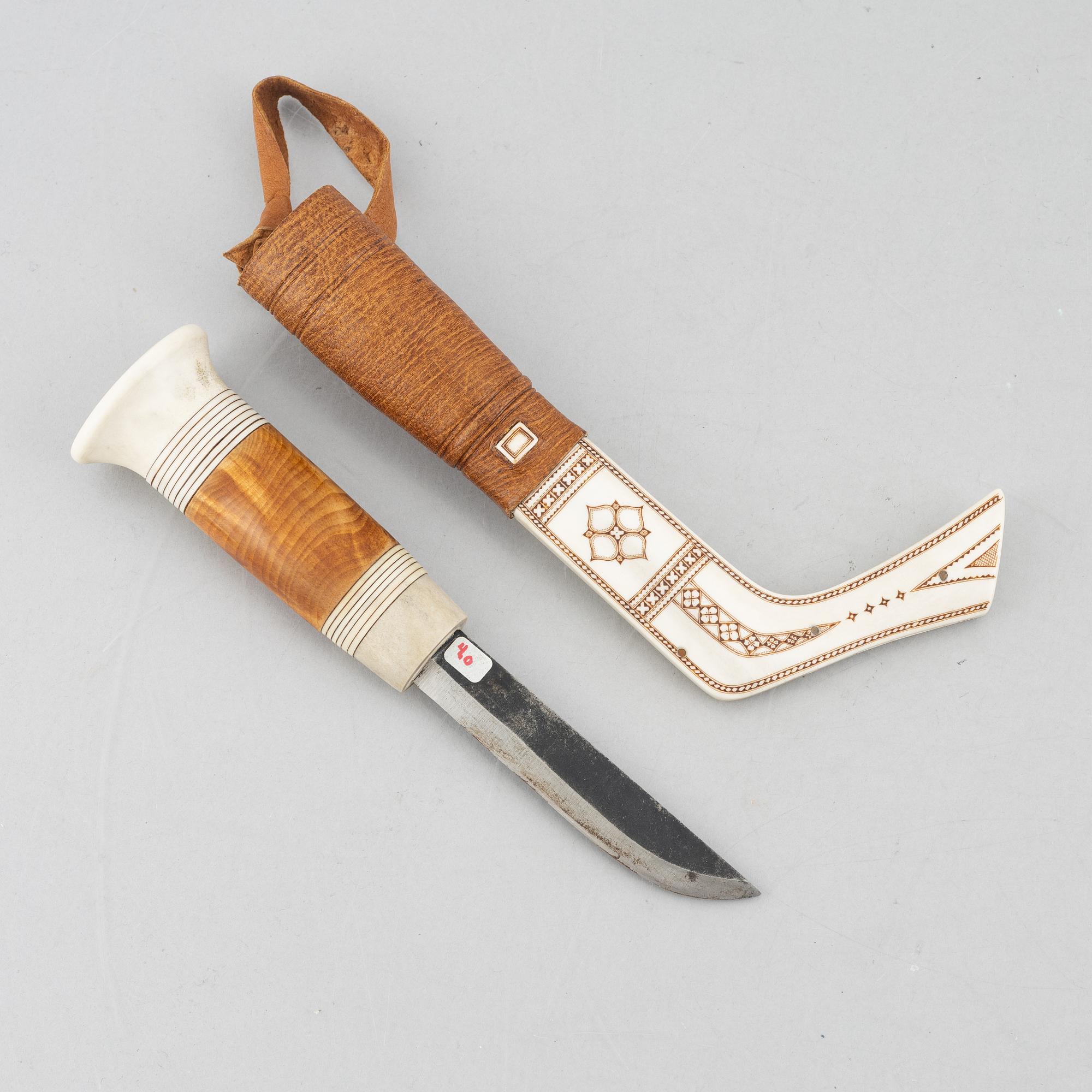 Torsten Fankki, a reindeer horn knife.