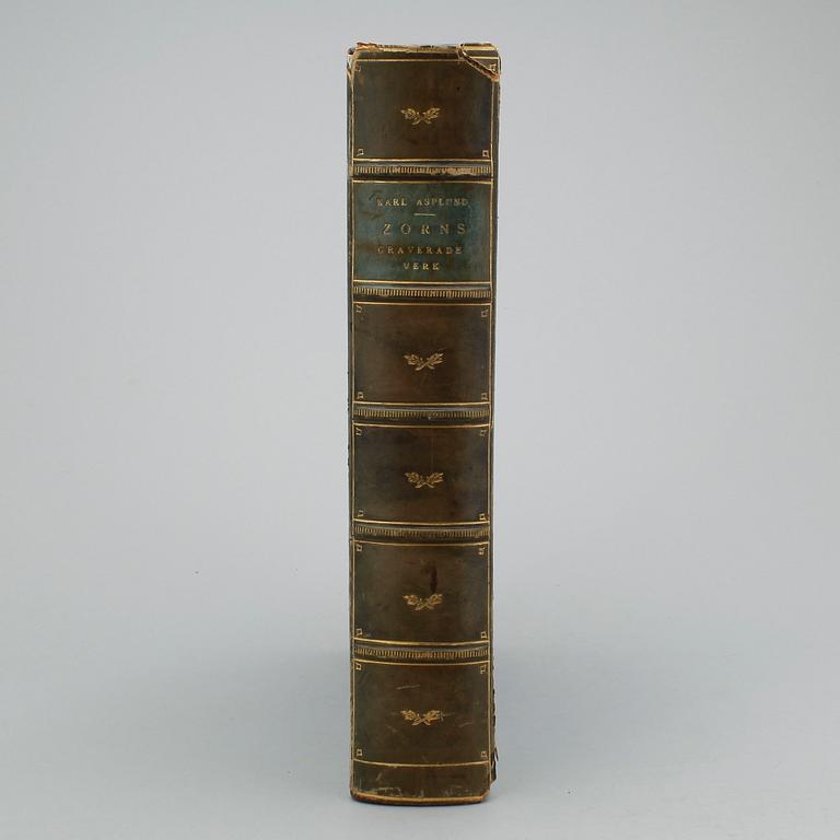BOK, "Zorns graverade verk, Beskrivande katalog", Karl Asplund, PA Norstedt & Söner, Stockholm, 1920-21.