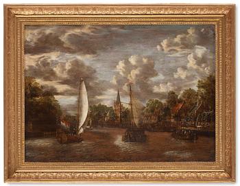 Jacobus Storck, View of the Maarssen on the river Vecht.