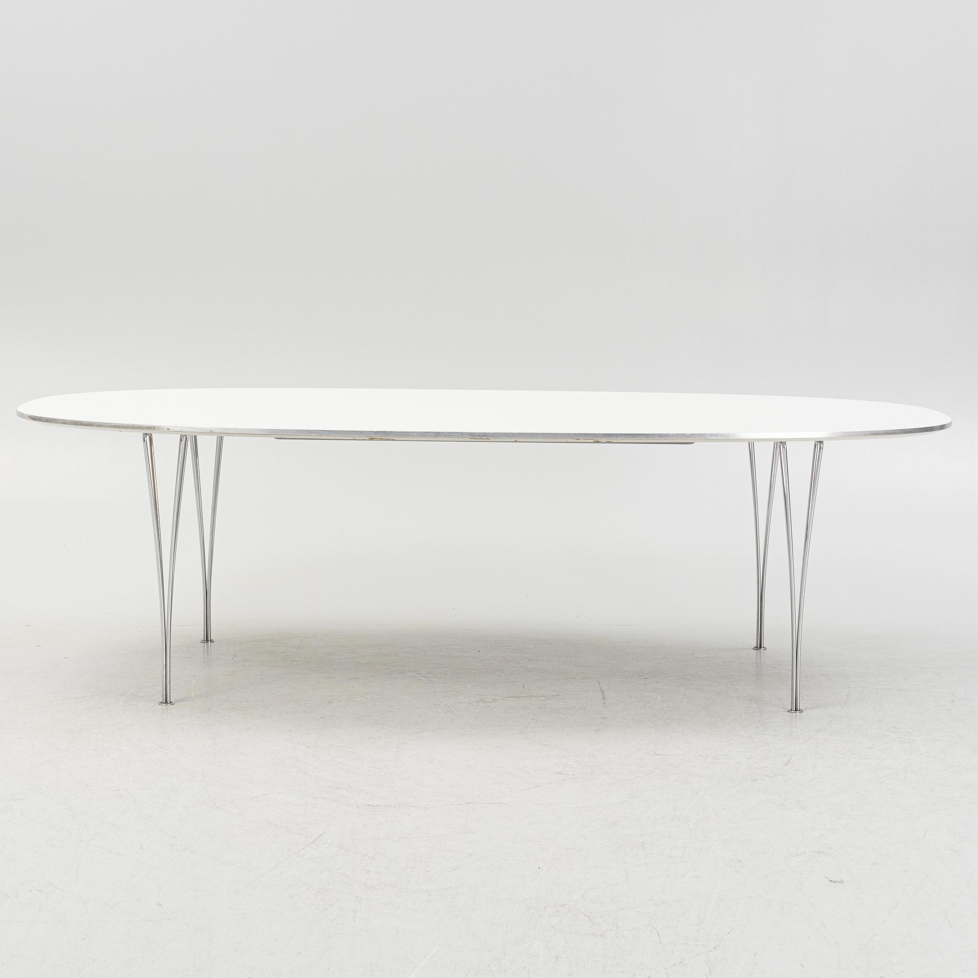 Bruno Mathsson & Piet Hein, matbord, "Superellips", Fritz Hansen, Danmark, 1998.