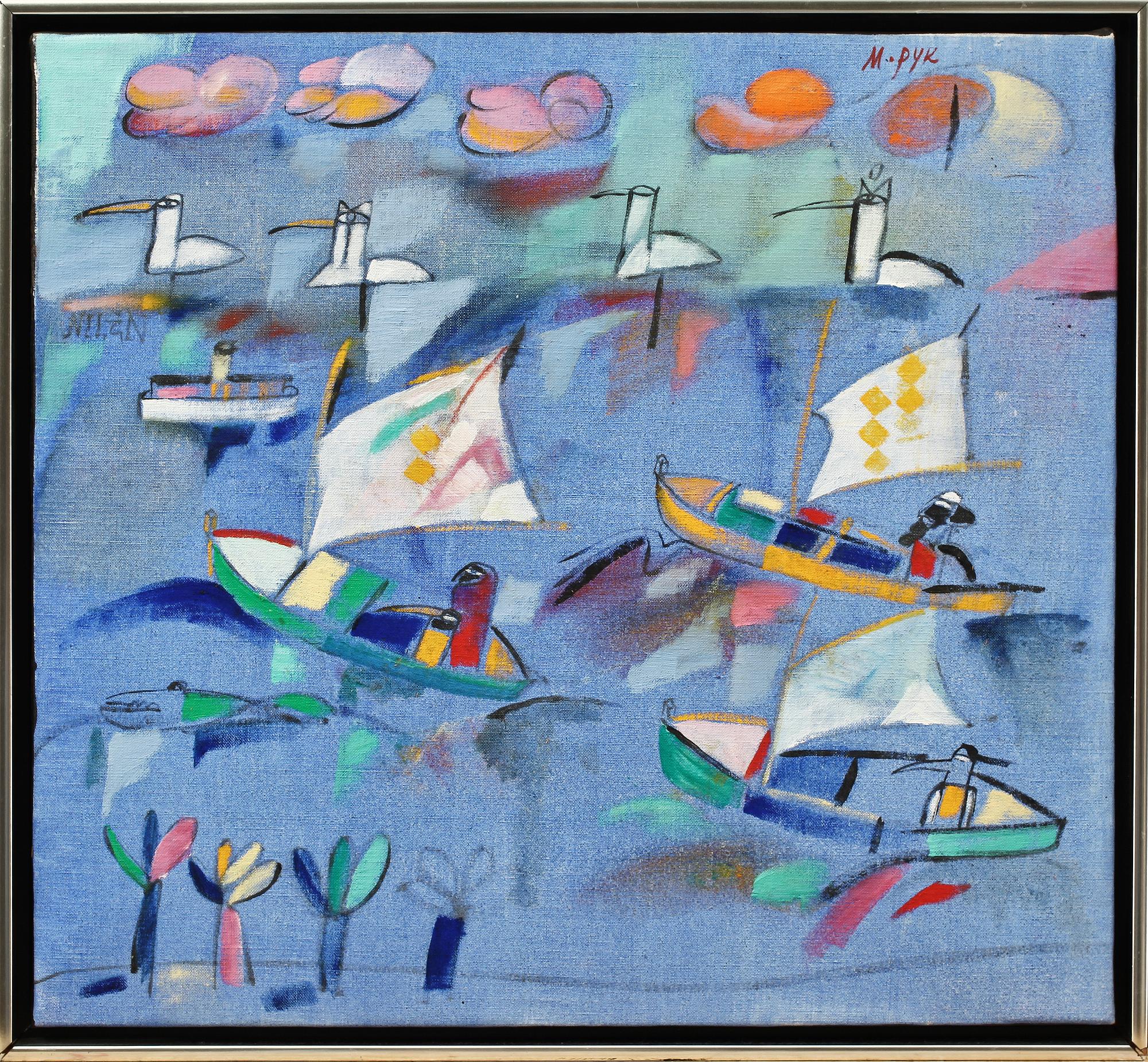 MADELEINE PYK, olja på duk, sign.