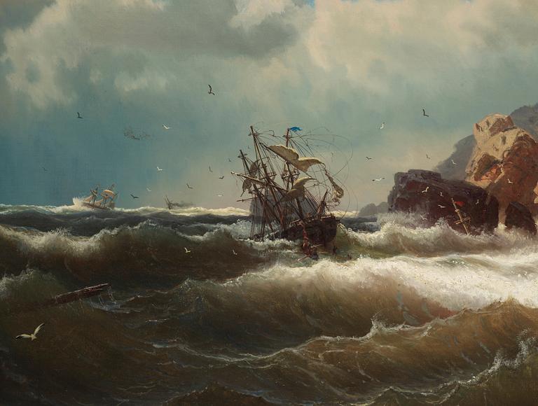 Marcus Larsson, Ship by the coast.