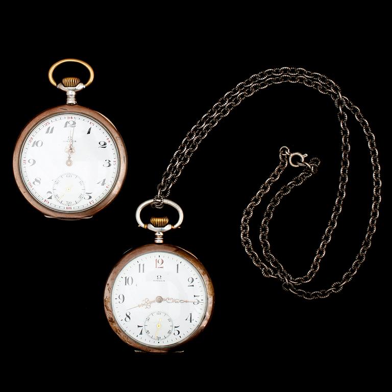 FICKUR, 2 st, silver, Omega.
