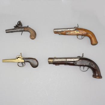 Four guns, 19th century.