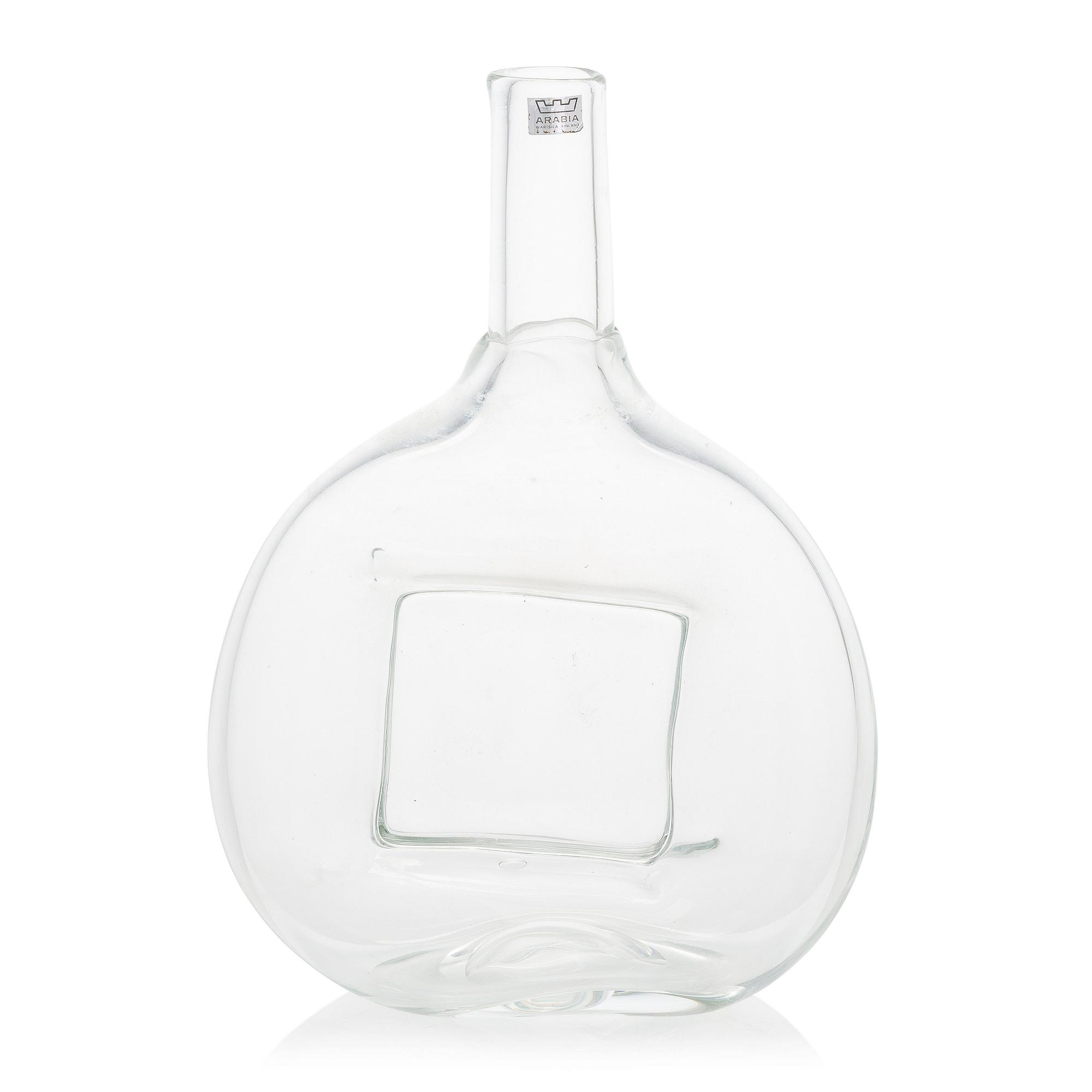 Oiva Toikka, flaska, signerad Oiva Toikka Nuutajärvi Notsjö.