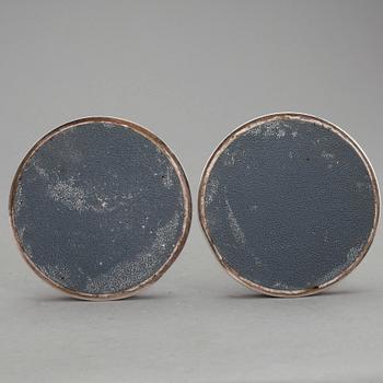 LJUSSTAKAR, 3 st par, silver, bl.a TESI, Göteborg, 1955 samt Tore Eldh, K & EC, Göteborg, 1969. Total vikt ca 741 g.