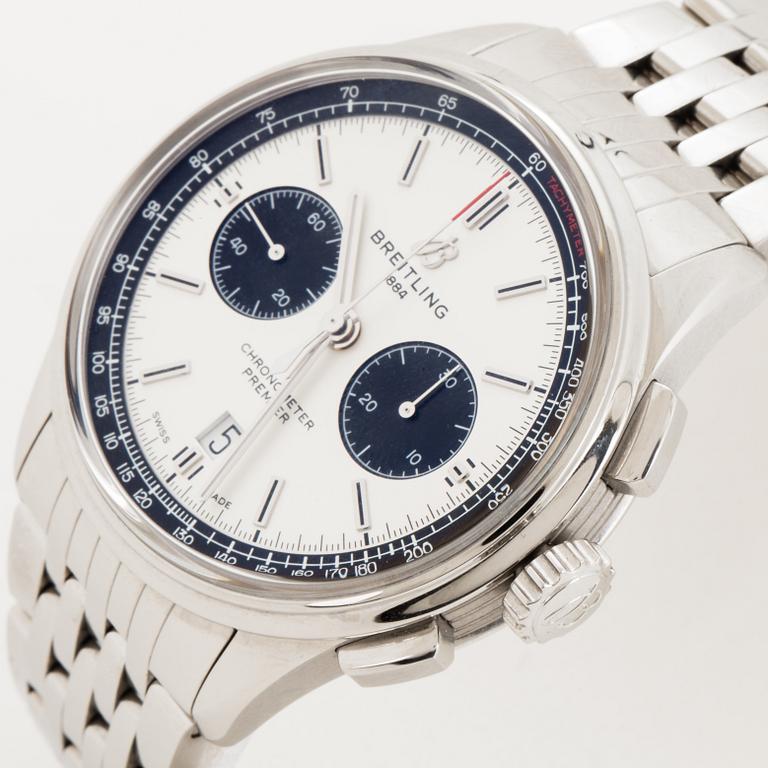Breitling, Premier B01, Chronometer, armbandsur, kronograf, 42 mm.