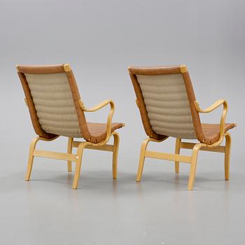 FÅTÖLJER, ett par. "Eva", Bruno Mathsson. DUX.