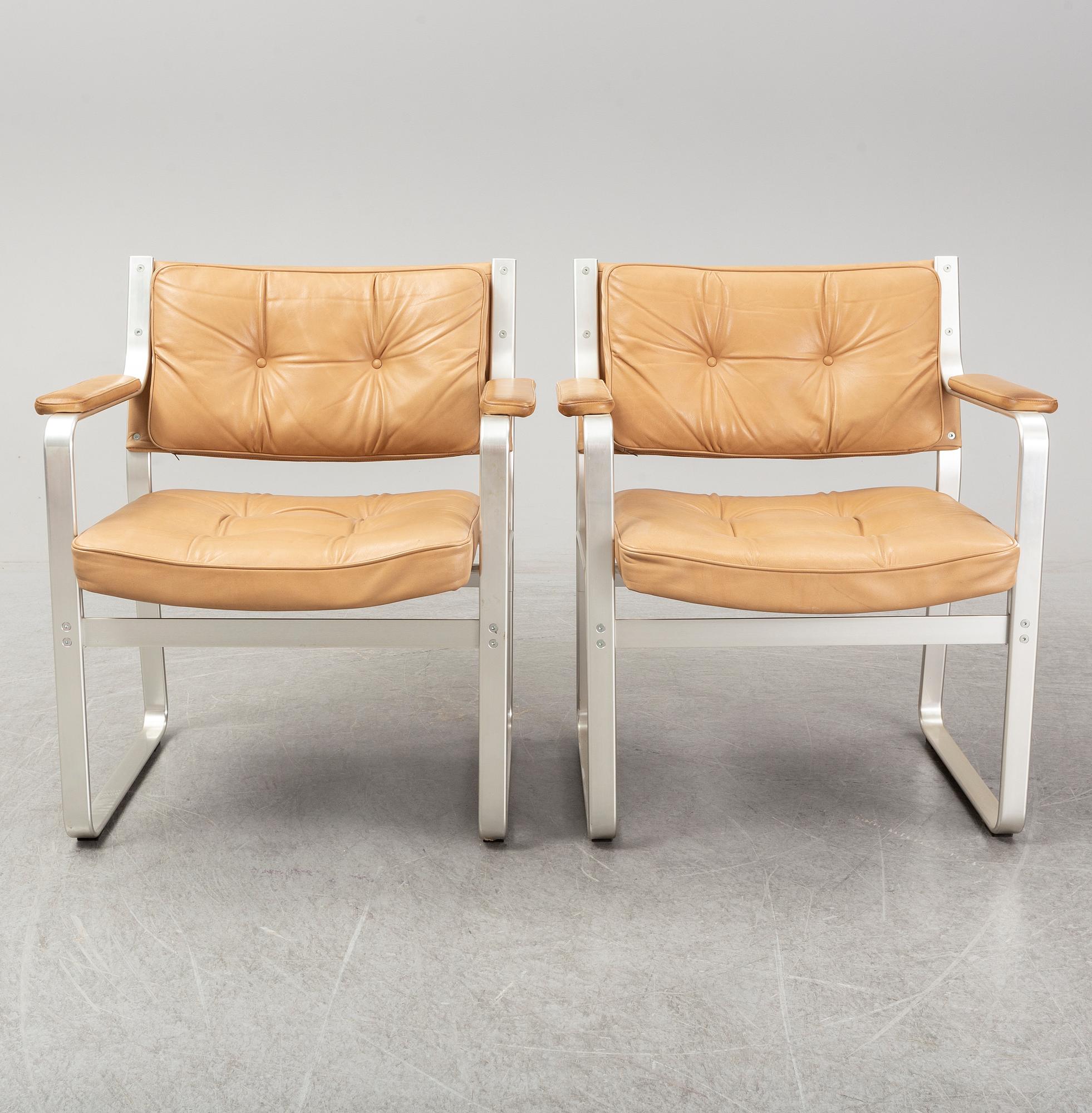 KARL ERIK EKSELIUS, fåtöljer, ett par, "Mondo", JOC.