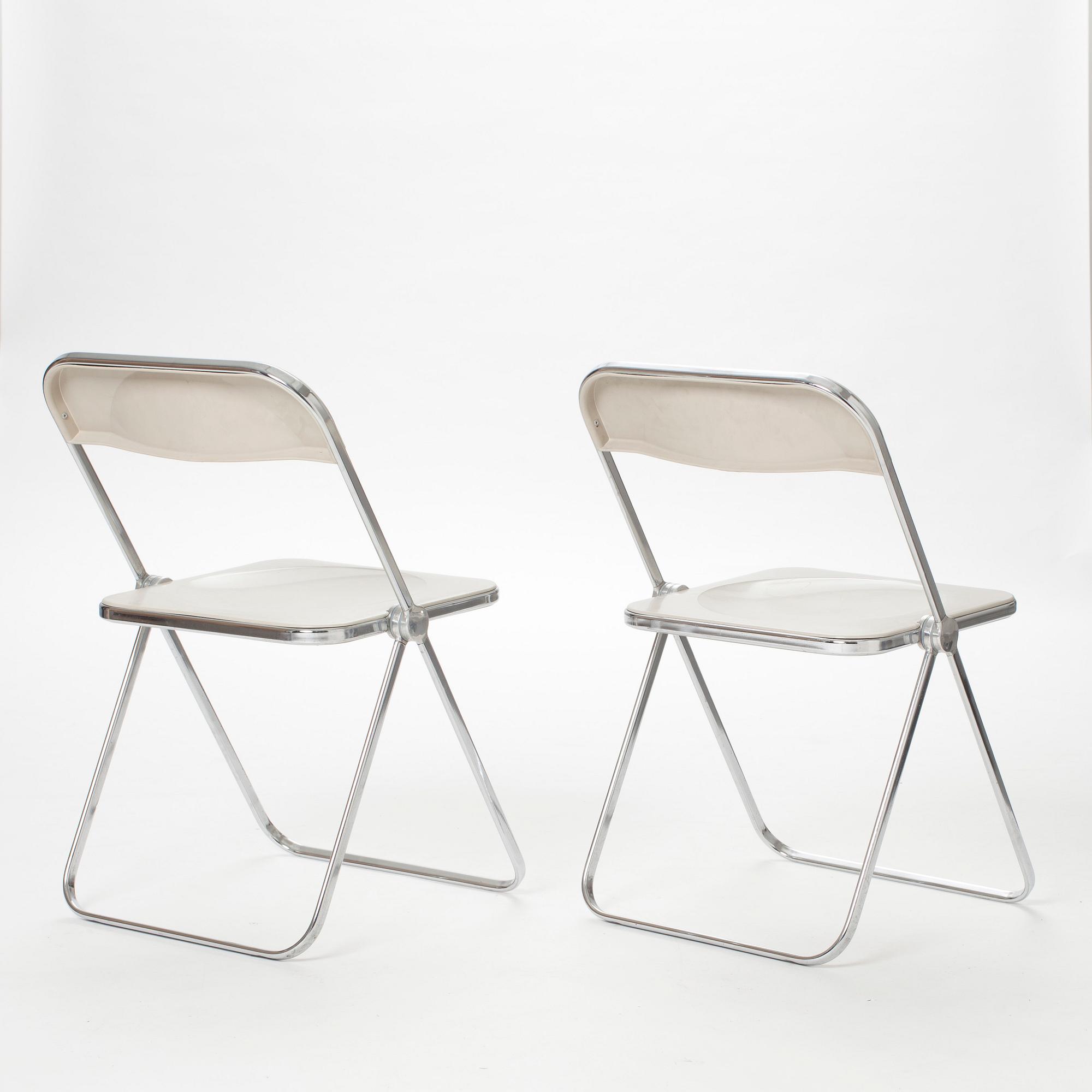 STOLAR, 2 st, "Plia", Giancarlo Piretti, Castelli, 1969.