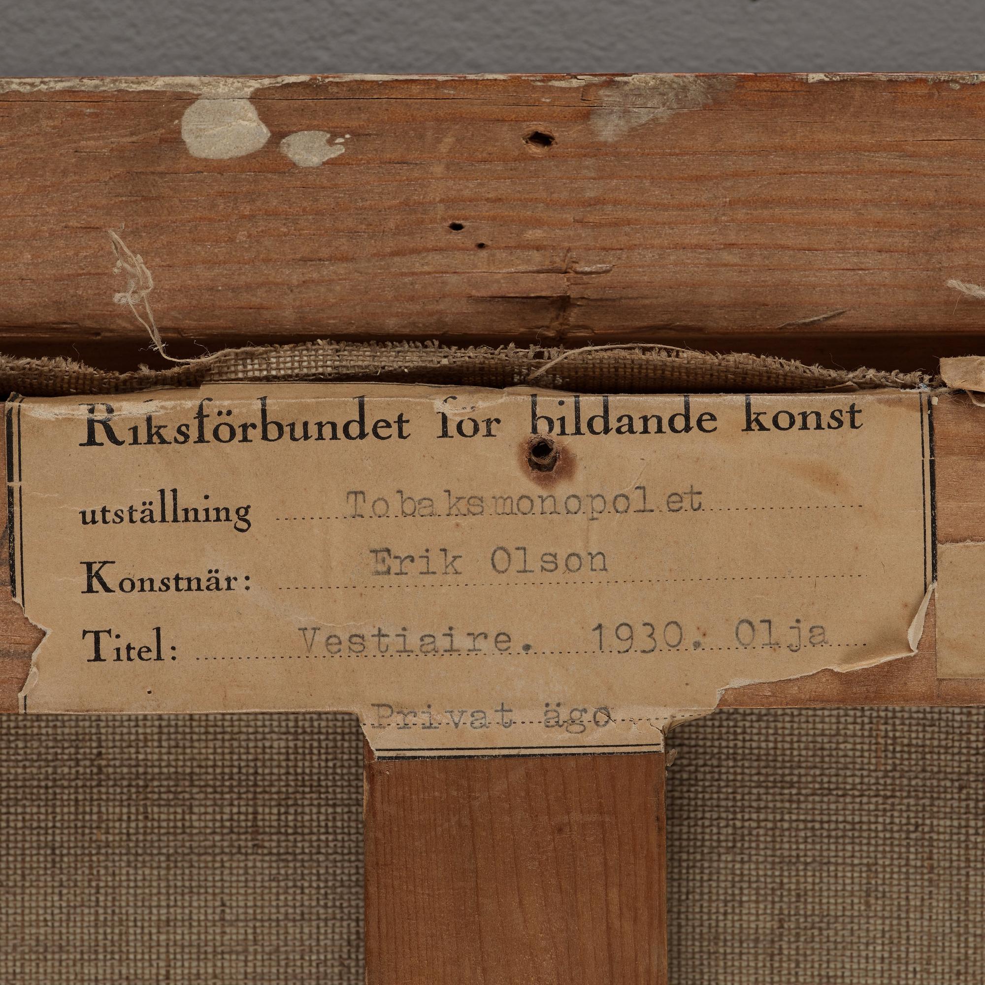 Erik Olson, "Vestiaire: C, no. 7".