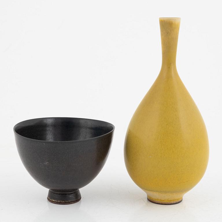 Berndt Friberg, a vase and bowl, Gustavsberg Studio.