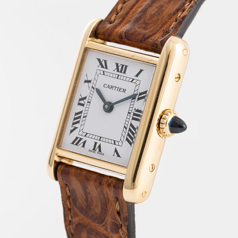 Cartier, Tank, Paris, wristwatch, 20,5, x 20 (28) mm.
